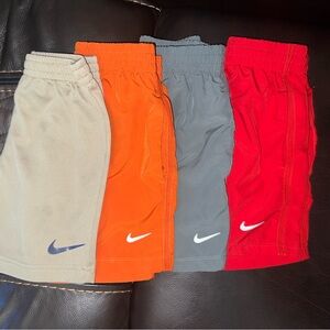Nike Kids Shorts Set - Red, Orange, Gray, Tan